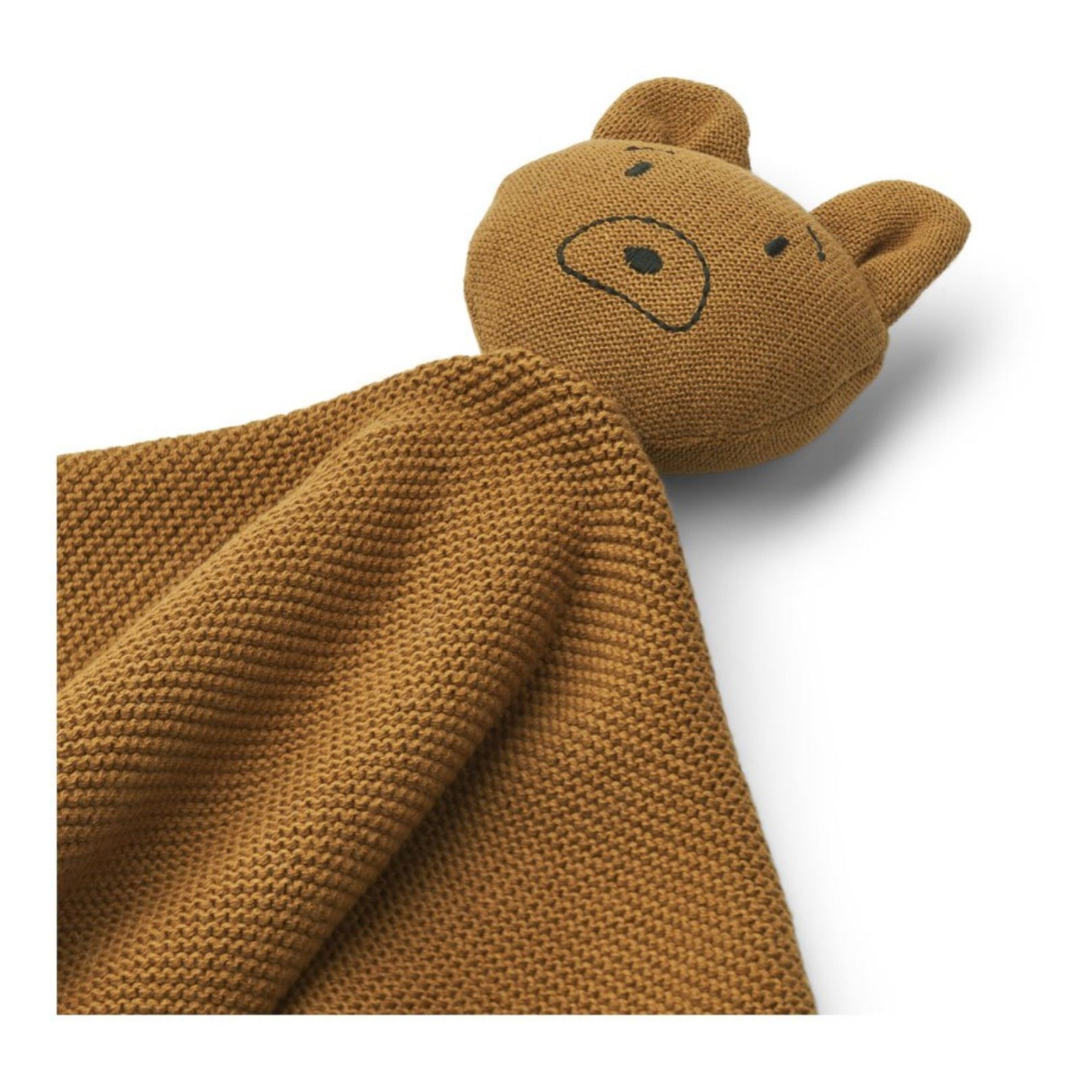 Doudou ours Milo en coton bio Caramel- Image produit n°1