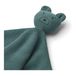 Doudou ours Milo en coton bio Bleu- Miniature produit n°1