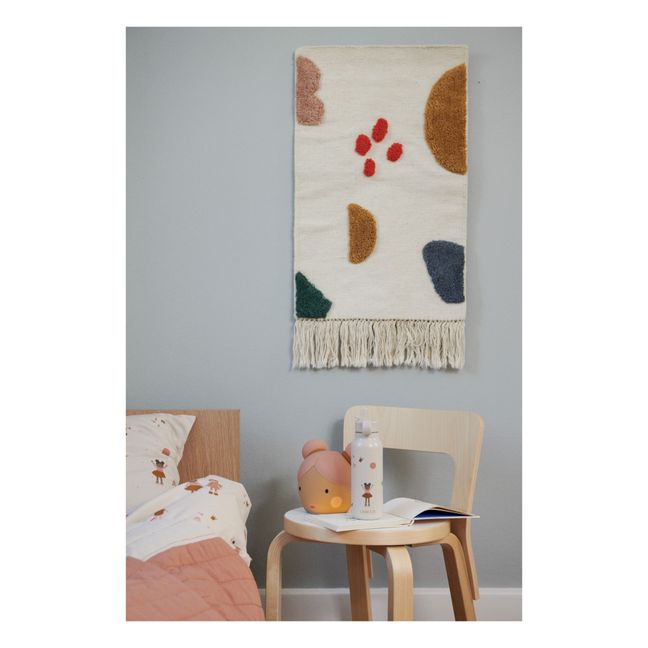 Tapis mural Blanca en laine et coton