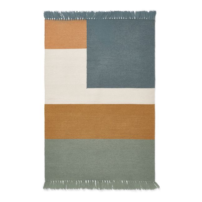 Boston Wool and Cotton Rug | Blue