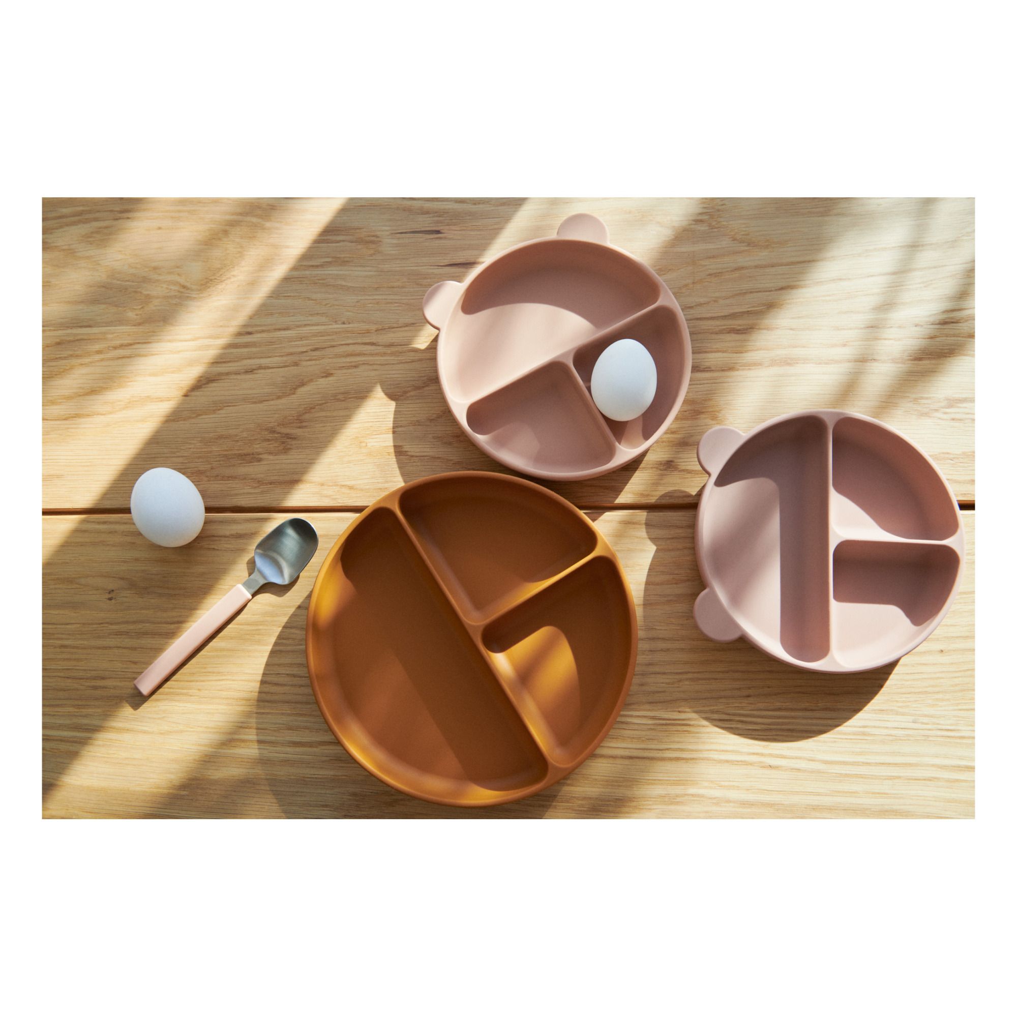 Connie Silicone Bowls - Set of 2 Dusty Pink- Product image n°1