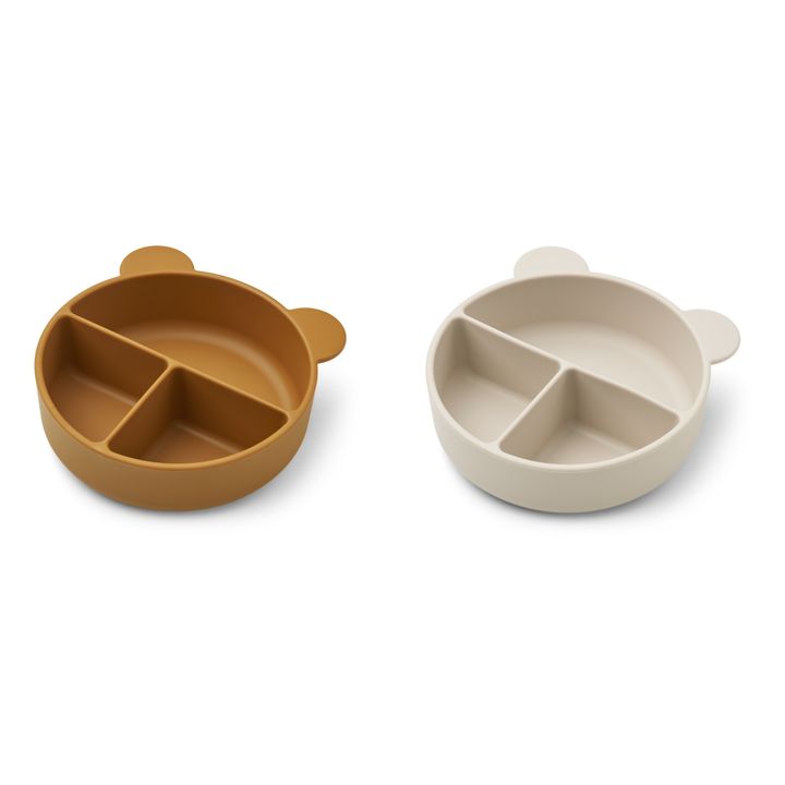 Bols Connie en silicone- Set de 2 | Caramel- Image produit n°0