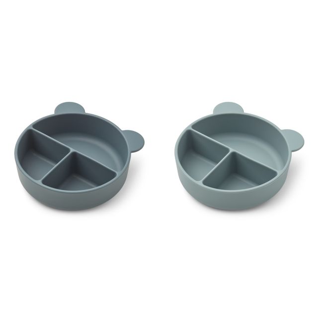 Connie Silicone Bowls - Set of 2 Blue