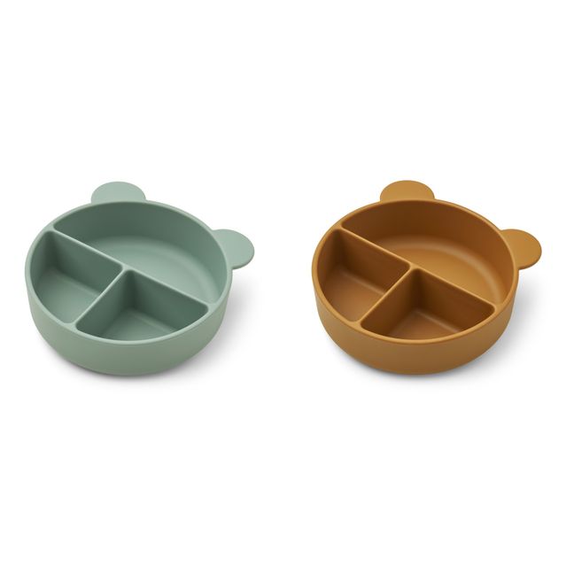 Connie Silicone Bowls - Set of 2 Green