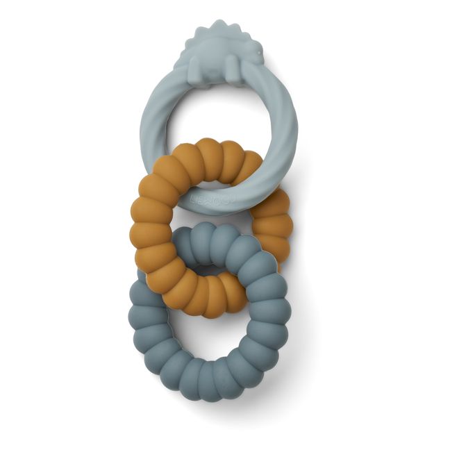 Beißring Gilbert aus Silikon | Blau