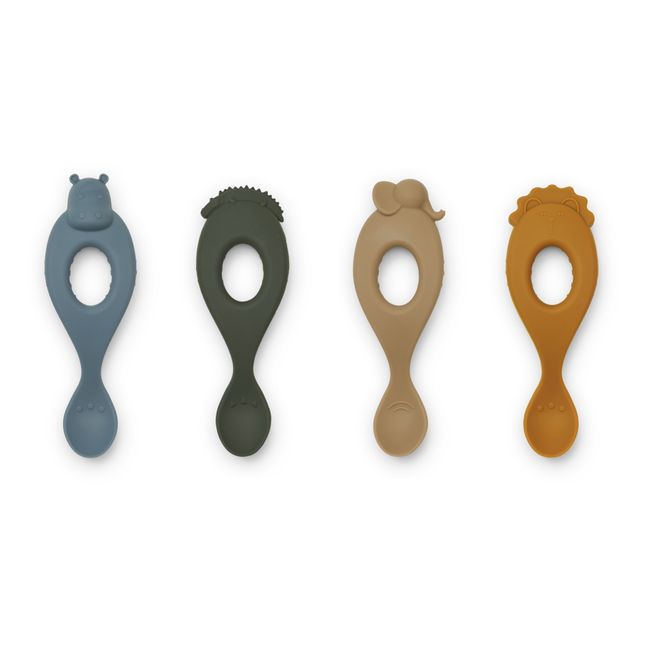 Liva Silicone Spoons - Set of 4 Blue