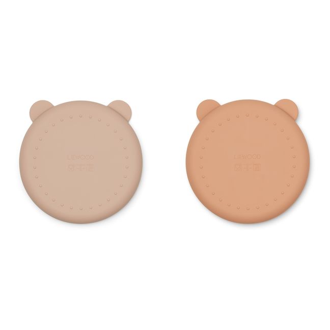 Assiettes Merrick en silicone - Set de 2 | Rose