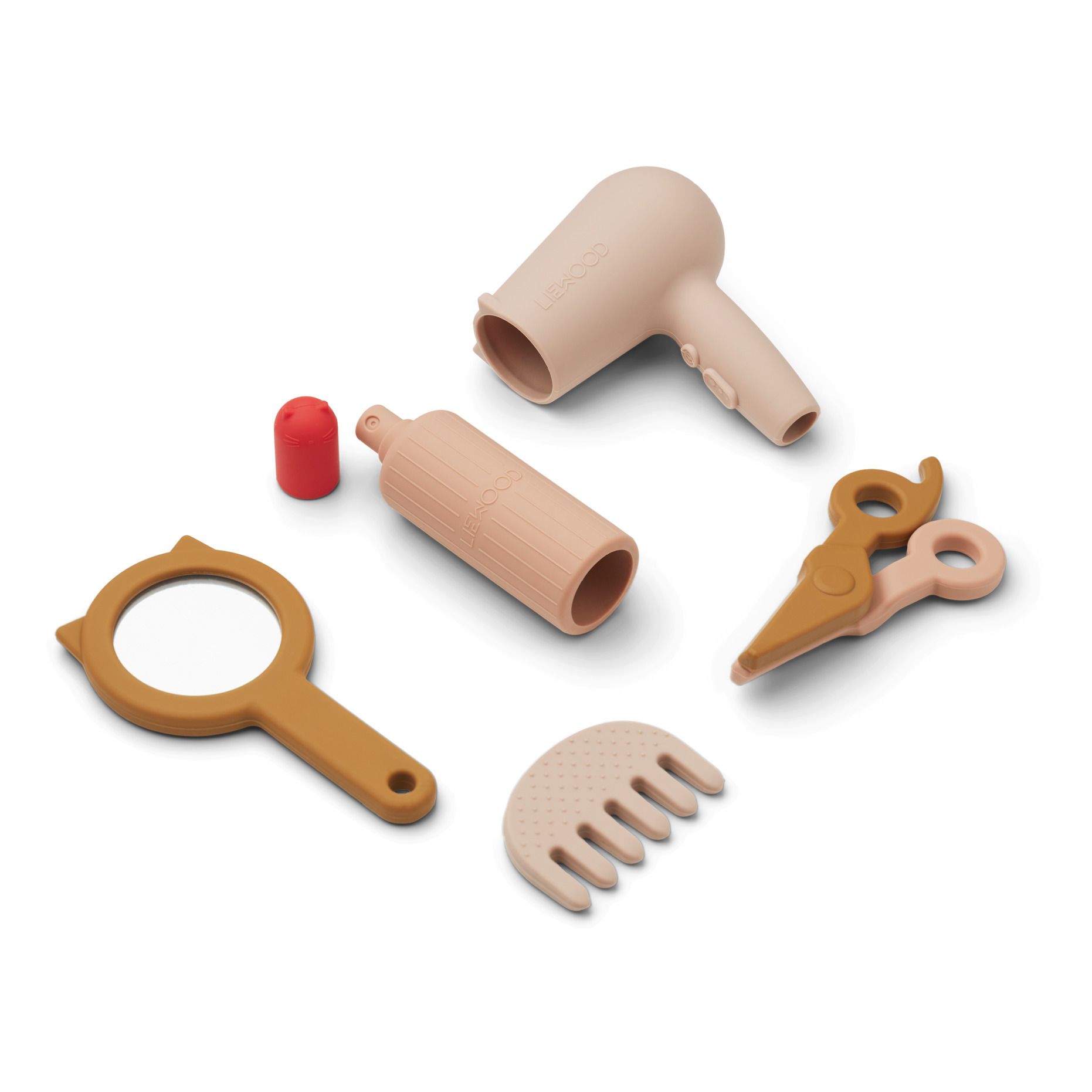 Liewood - Kit pour coiffer Withney en silicone - Vieux Rose