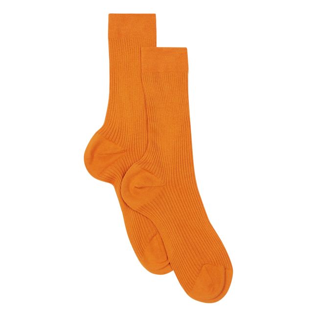 Chaussettes Coton Bio Orange