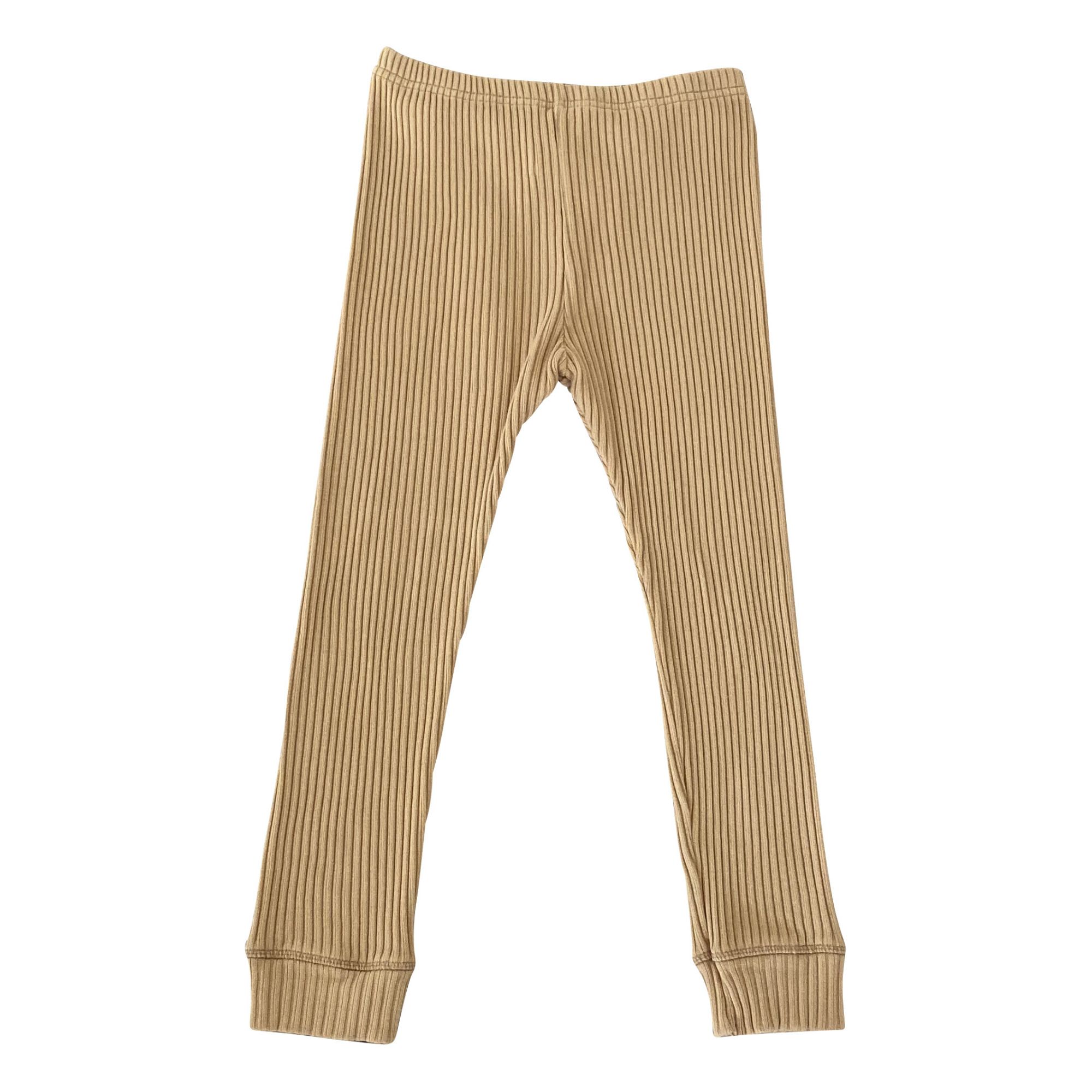 Liilu - Legging Côtelé - Fille - Beige