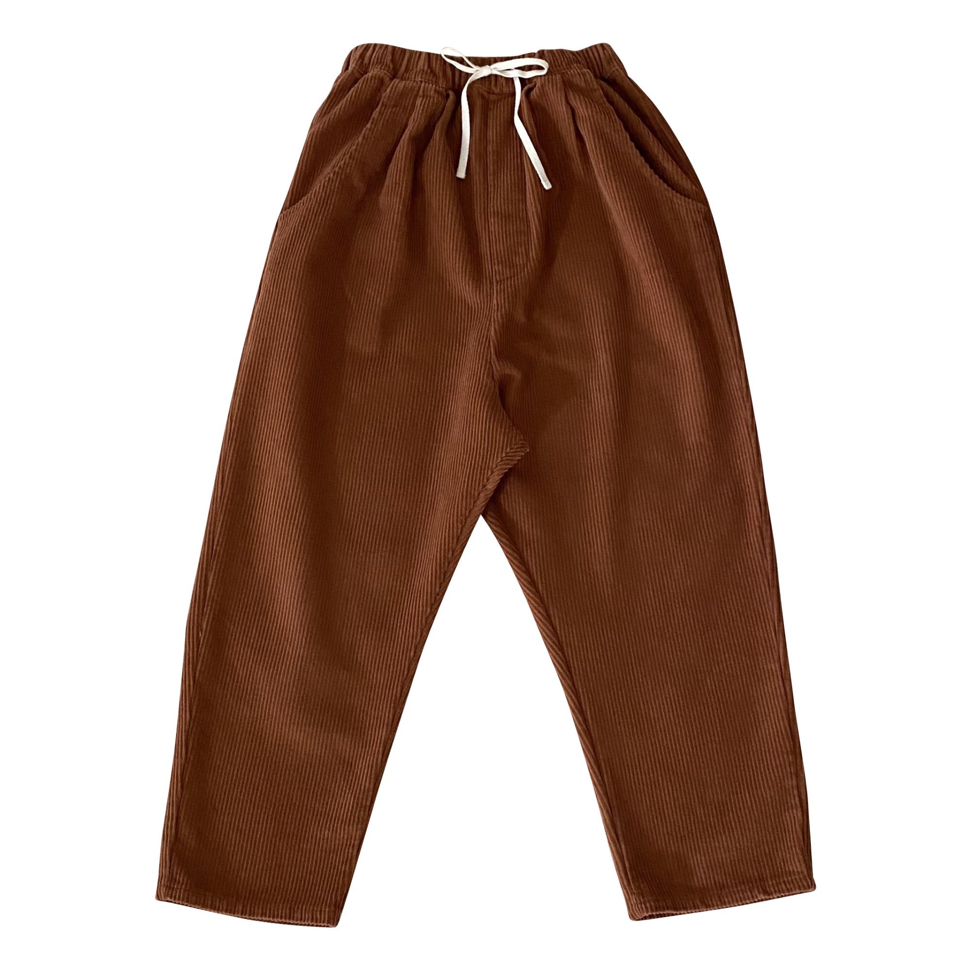 Liilu - Pantalon Velours Côtelé - Fille - Rouille