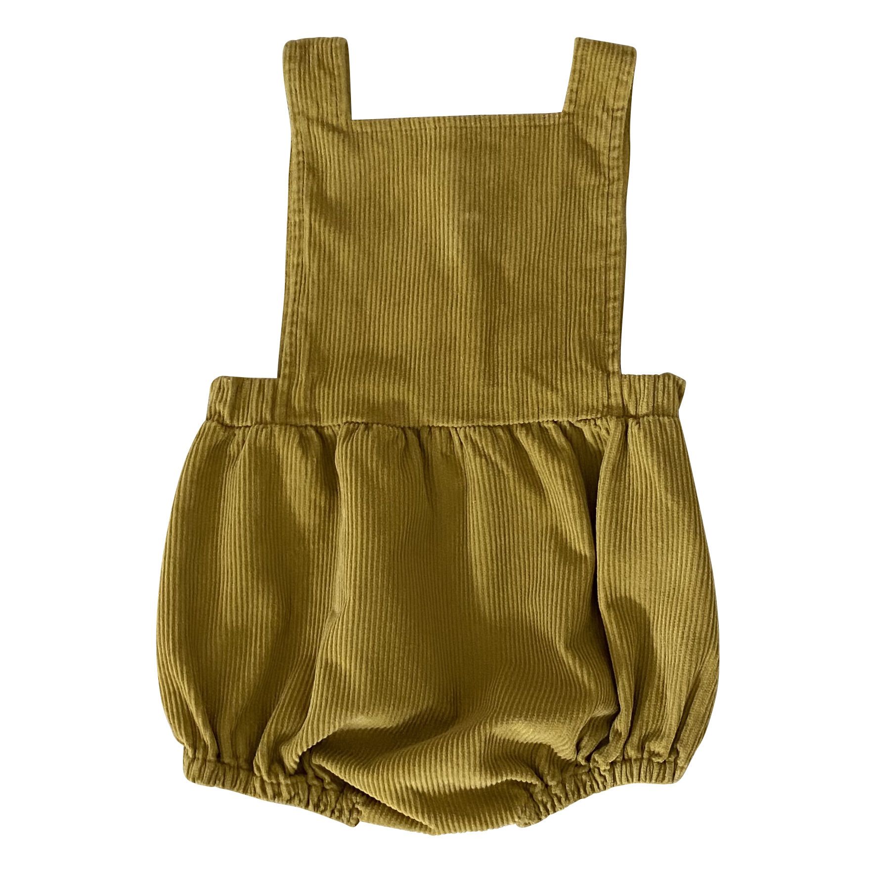 Liilu - Barboteuse Velours Côtelé - Fille - Ocre