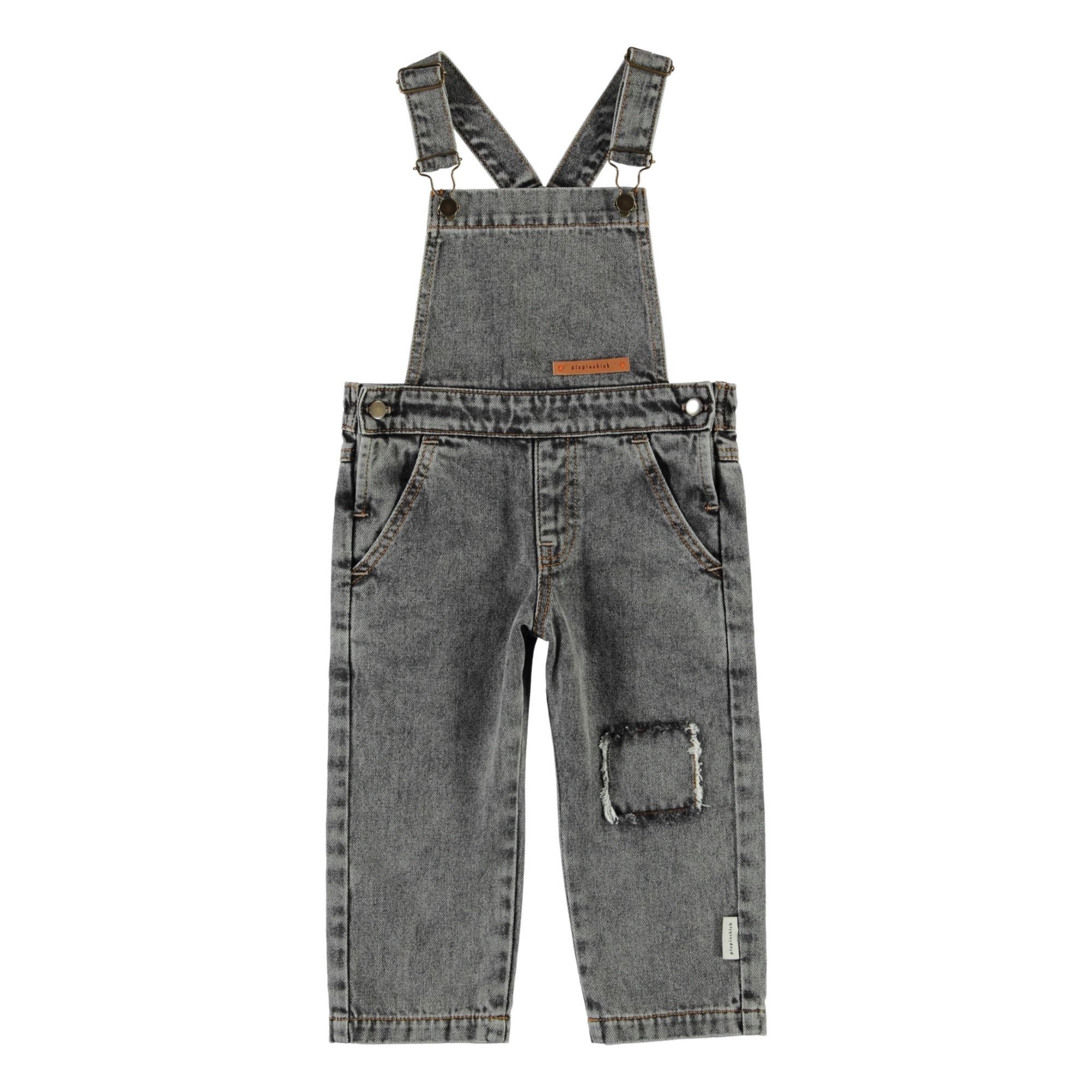 Piupiuchick - Salopette Jean - Fille - Denim gris