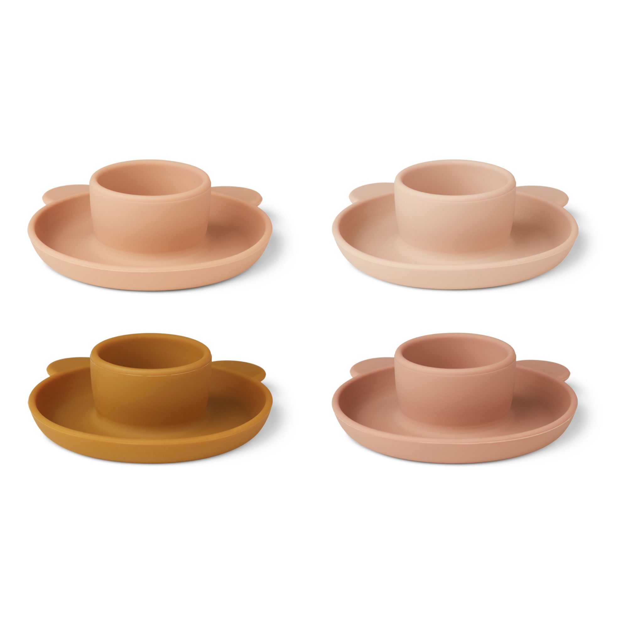 Liewood - Coquetier en silicone- Set de 4 - Rose