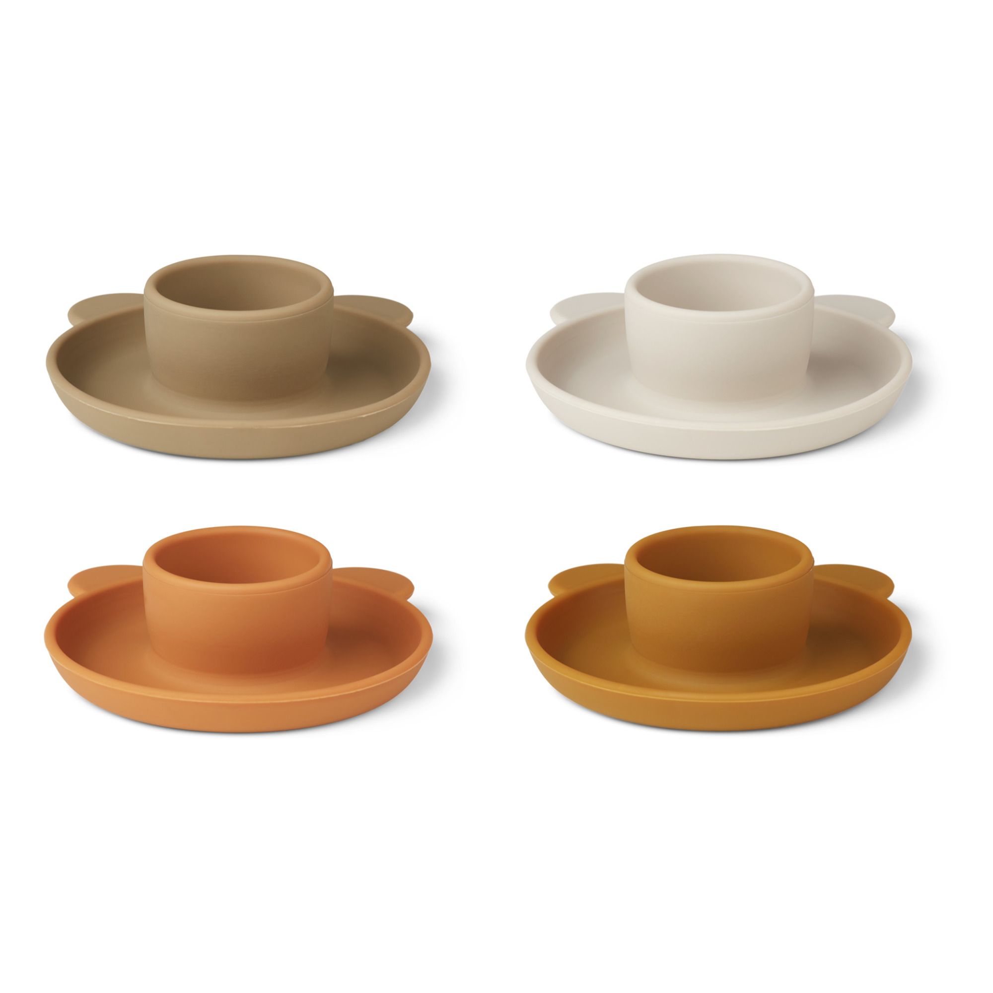 Liewood - Coquetier en silicone- Set de 4 - Beige