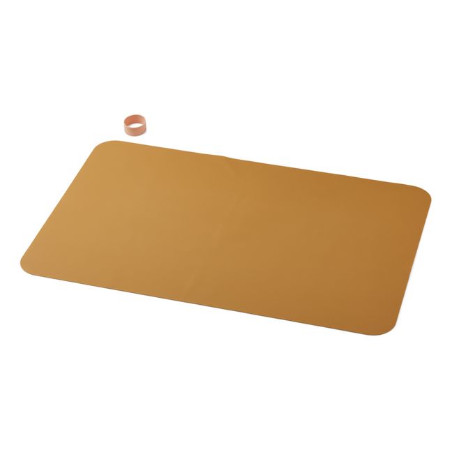 XL Silicone Place Mat for Creative Activities Caramel