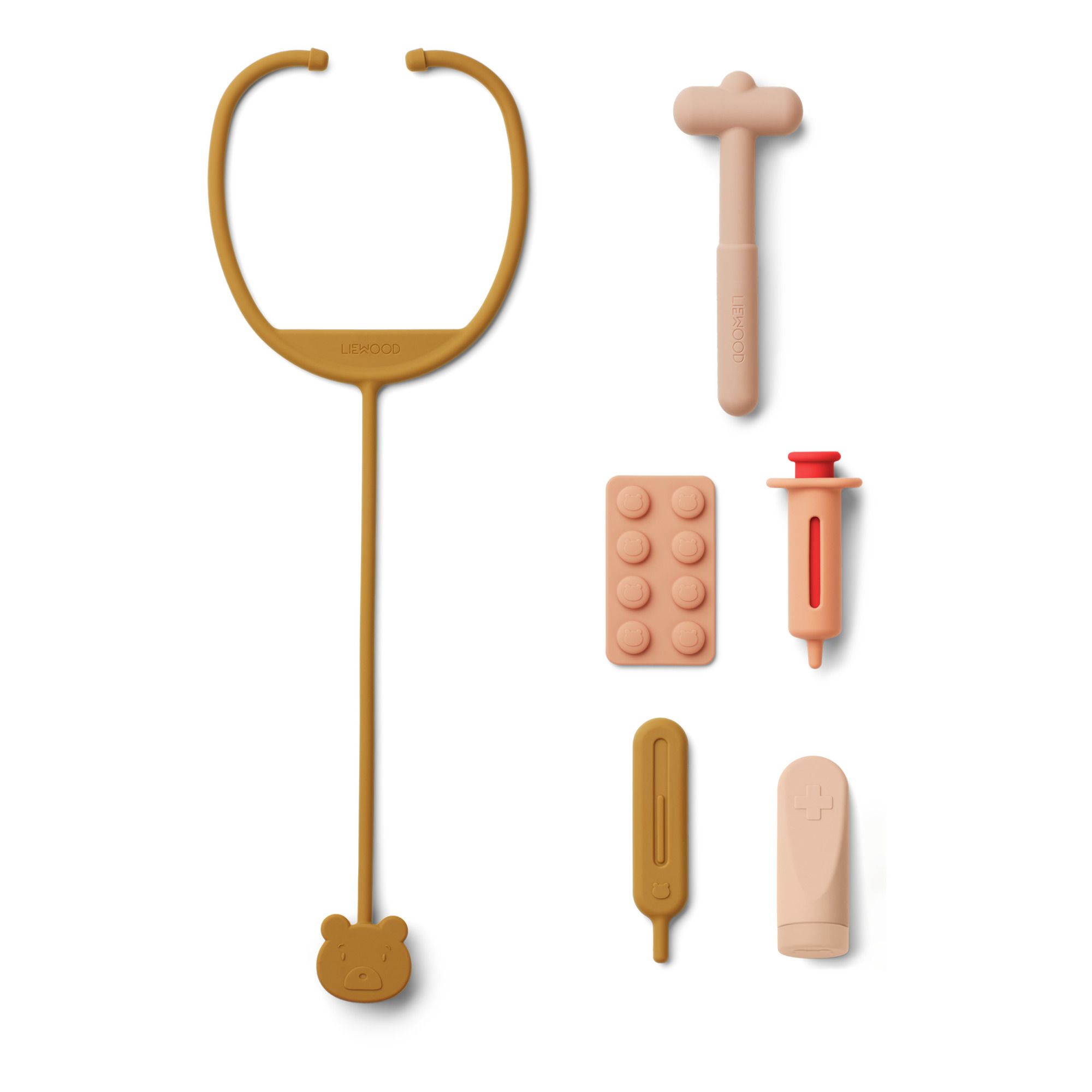 Liewood - Set de docteur Lennart en silicone - Vieux Rose