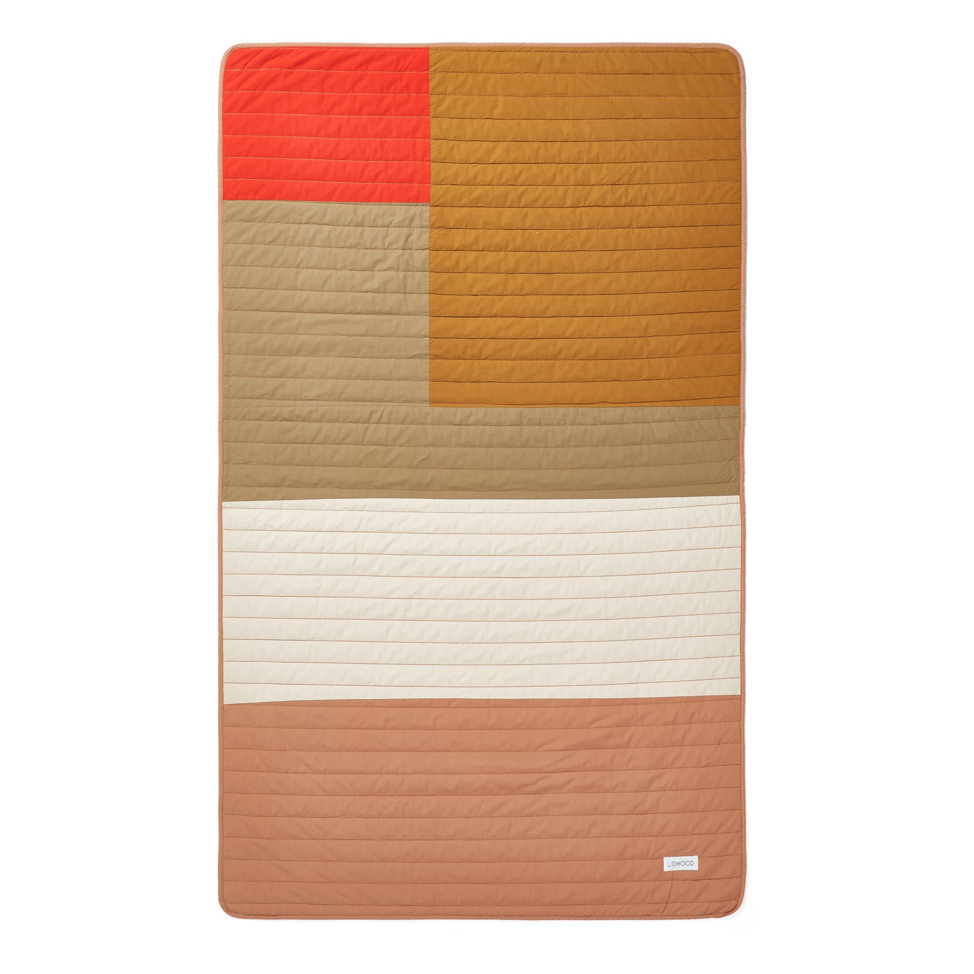 Liewood - Couverture matellassée Nor en coton bio - Vieux Rose