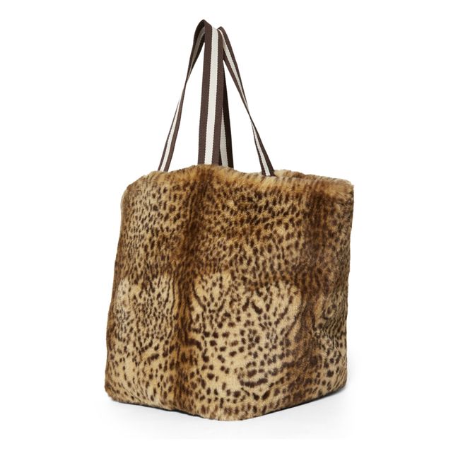 Hollie Faux Fur Tote Bag - Women's Collection - Leopard