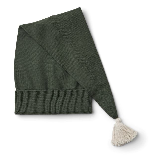Bonnet de Noël en coton bio | Vert