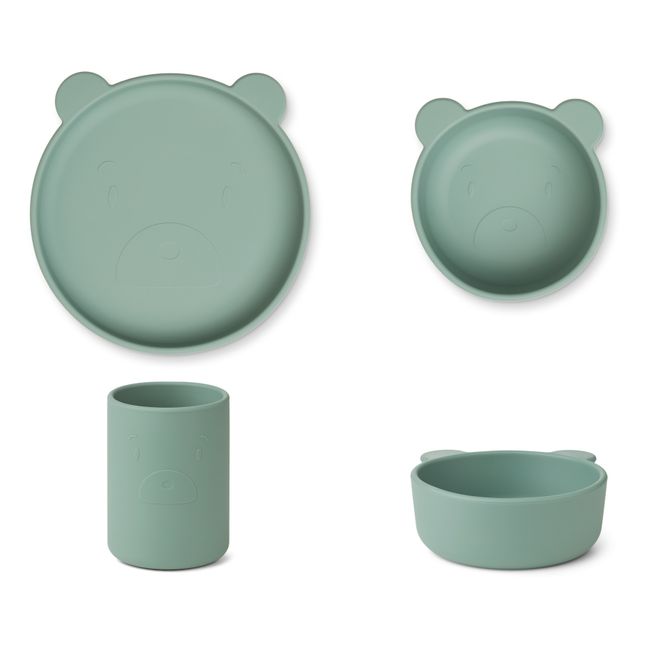 Cyrus Silicone Tableware 3-Piece Set Green