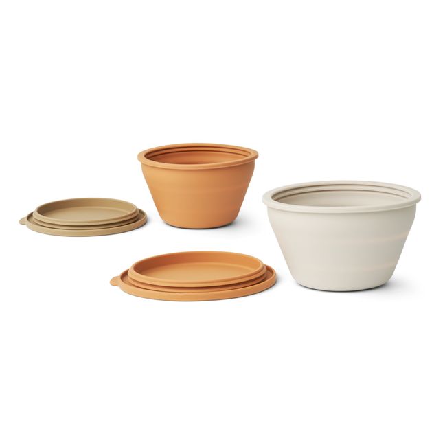 Dale Stackable Silicone Bowls - Set of 2 Almond green