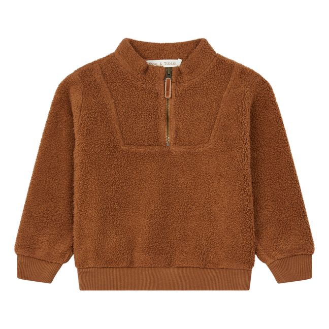 Sherpa Sweatshirt Rust