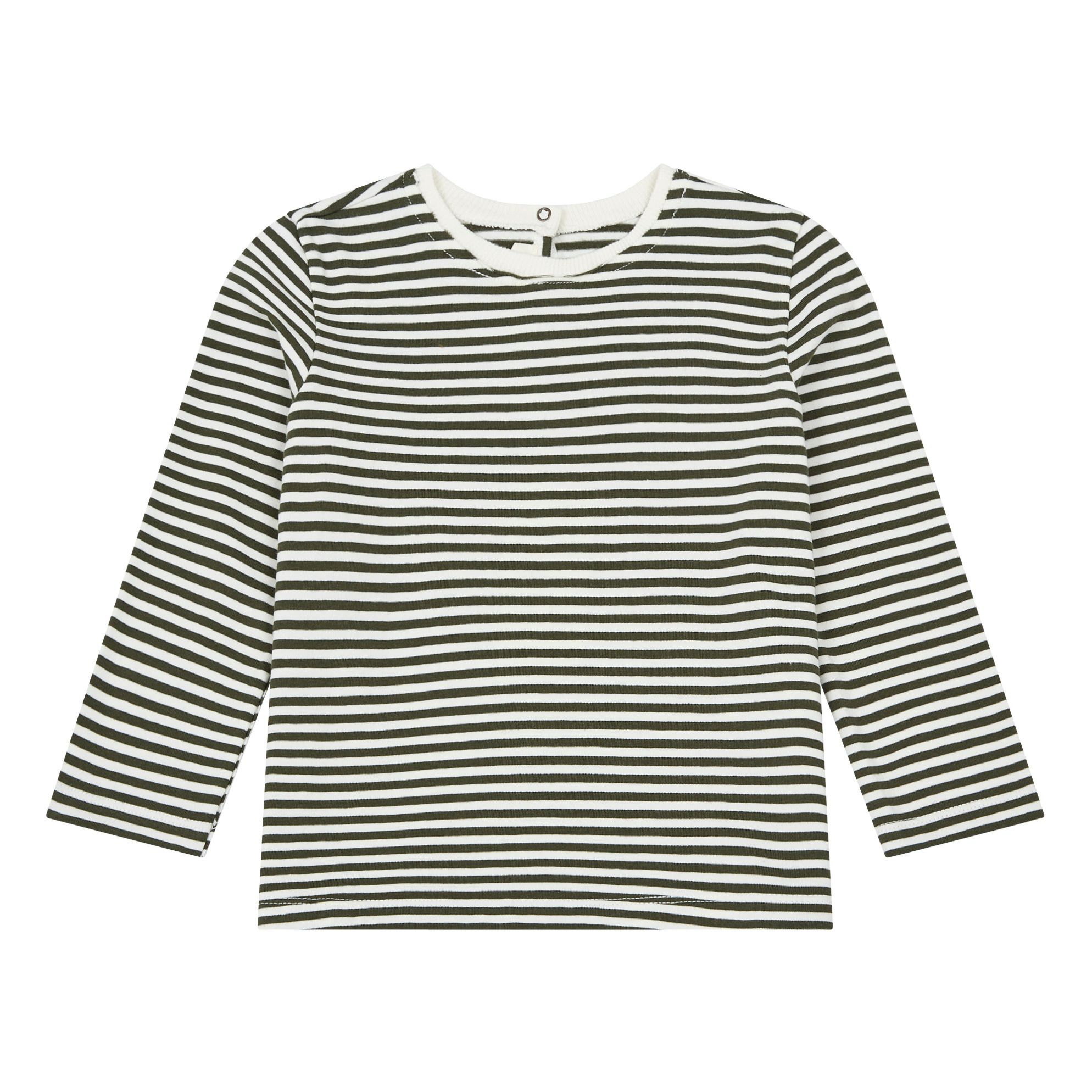 Zhoe & Tobiah - T-Shirt Rayé - Fille - Vert