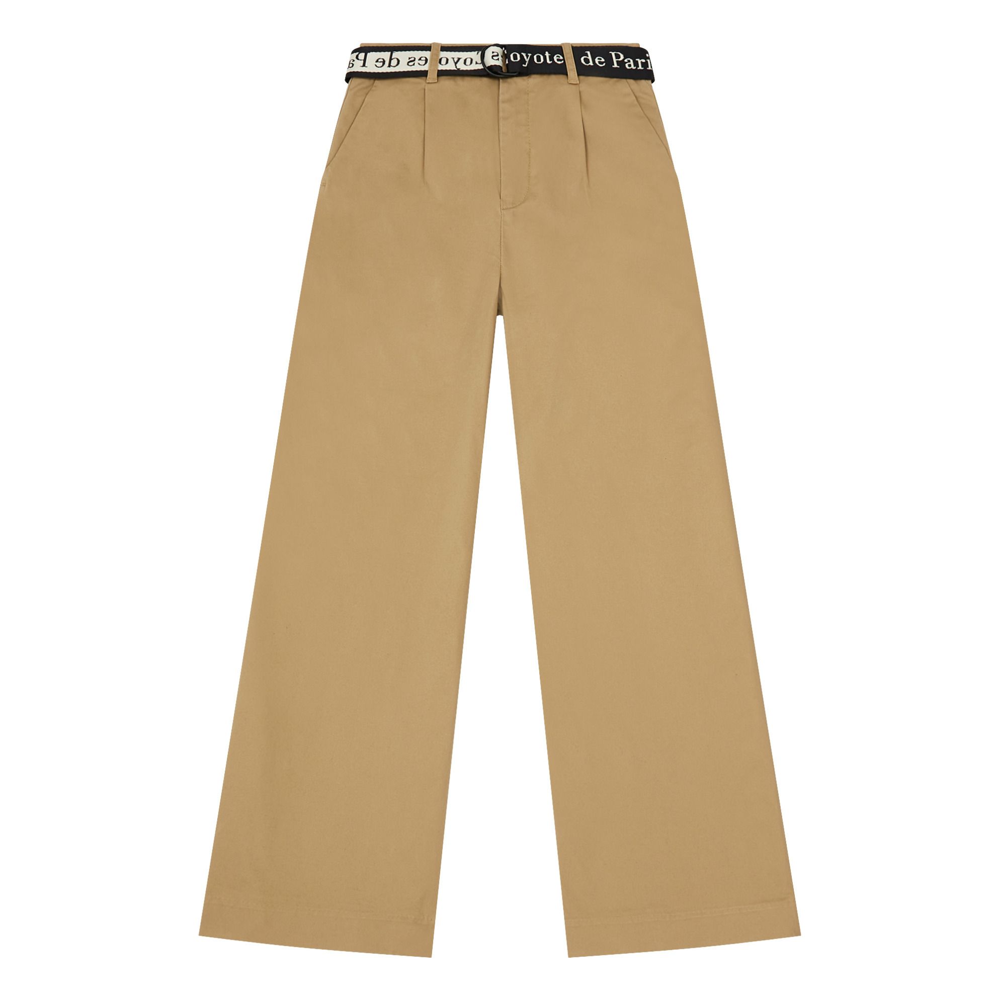 Pantalón tejido ancho - Camel — BAS | Basic \u0026 Simple