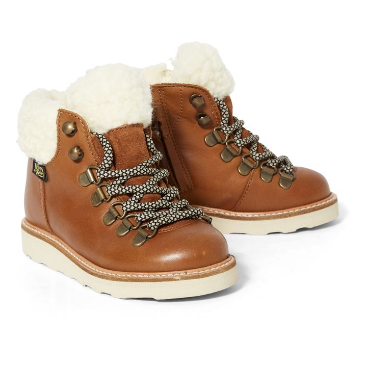 Eddie Sherpa-Lined Zip-Up Hiking Boots | Cognac- Product image n°3