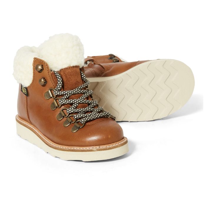 Eddie Sherpa-Lined Zip-Up Hiking Boots | Cognac- Product image n°4