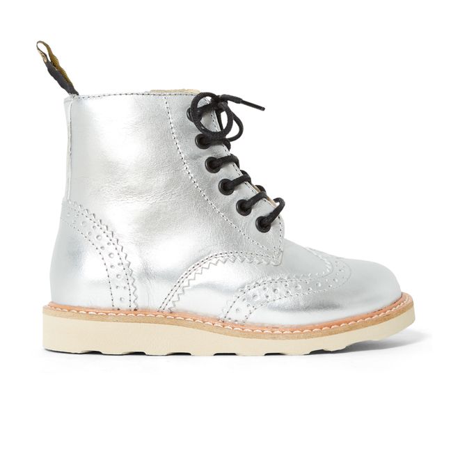 Sidney Zip-Up Boots Argento