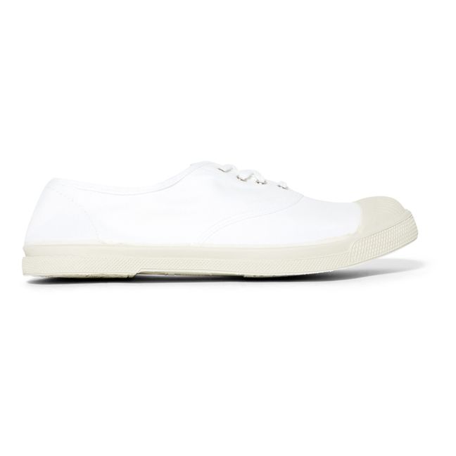 Lace-up Vegan Tennis Shoes | White