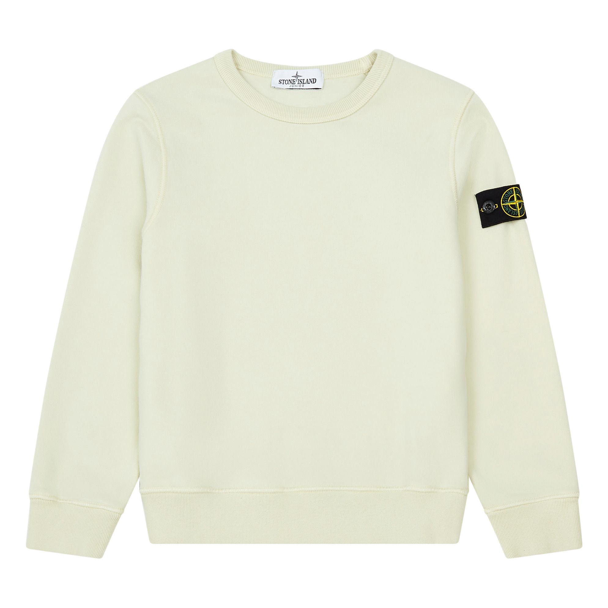 Stone Island - Sweat Logo - Fille - Jaune pâle