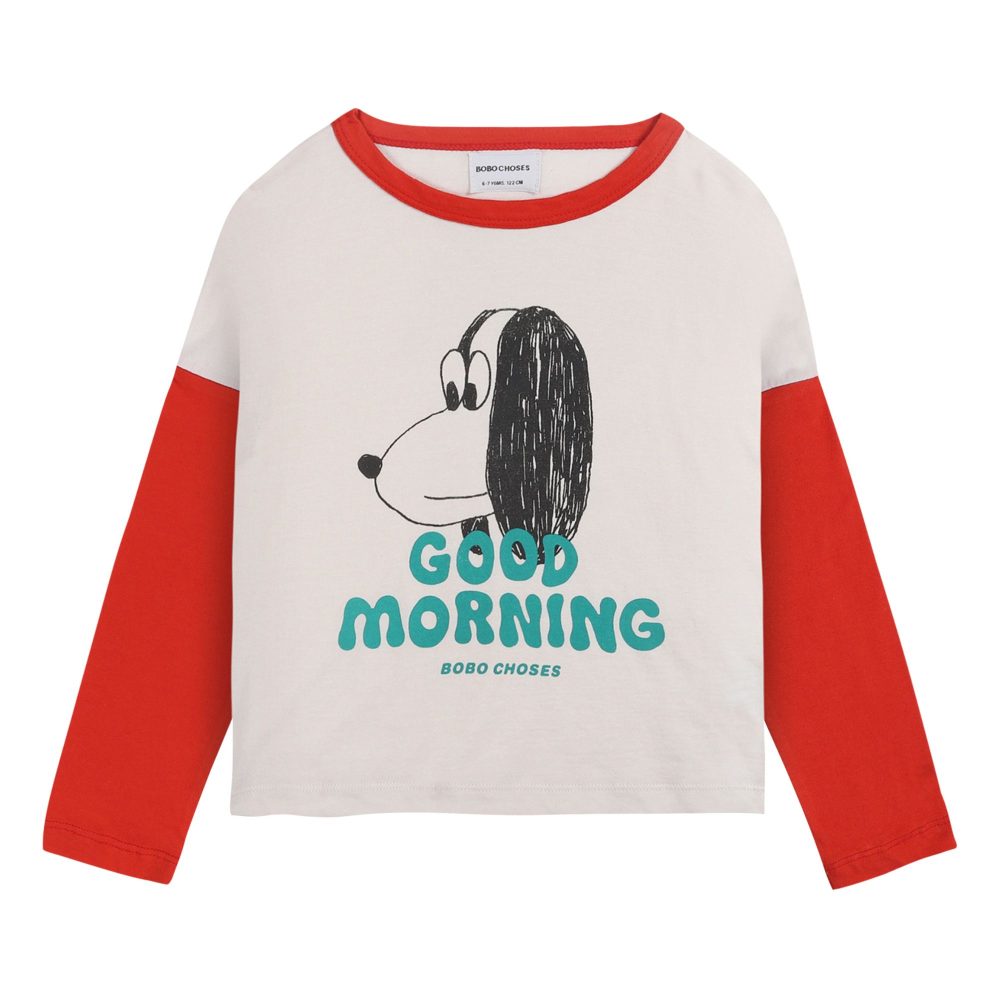 Bobo Choses - Exclusivité Bobo Choses x Smallable - T-Shirt Coton Bio Chien - Fille - Ecru