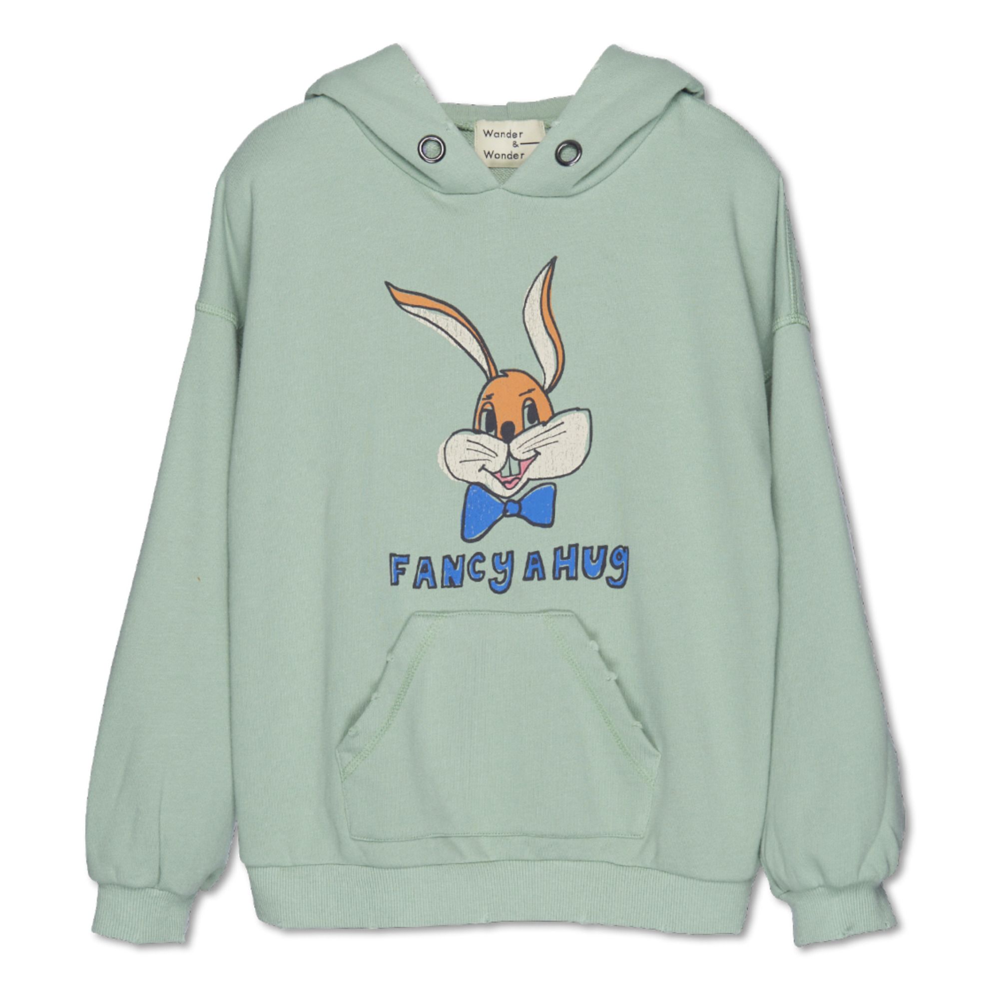 Wander & Wonder - Sweat à Capuche Bunny - Fille - Vert d'eau
