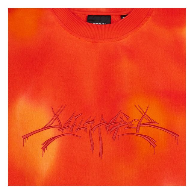 Sweatshirt Tie & Dye Lexter - Erwachsenenkollektion - Orange
