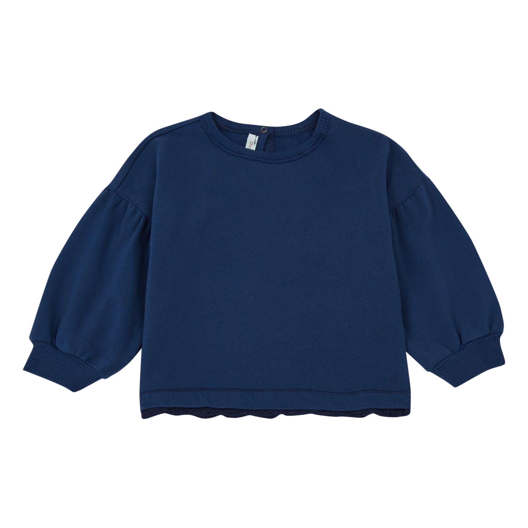 Zhoe & Tobiah - Sweat Dentelle - Fille - Bleu marine