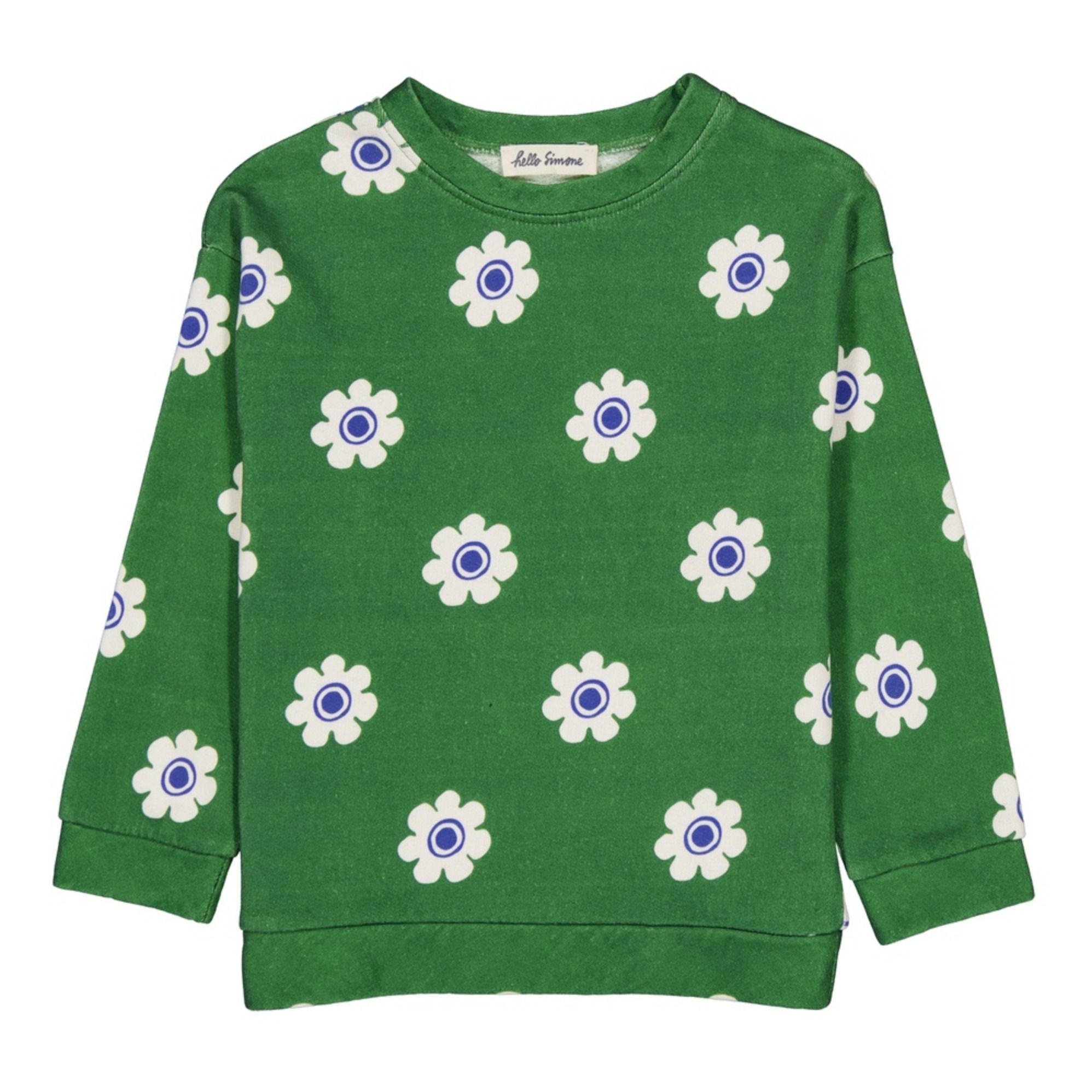 Hello Simone - Sweat Coton Bio Sweety - Fille - Vert