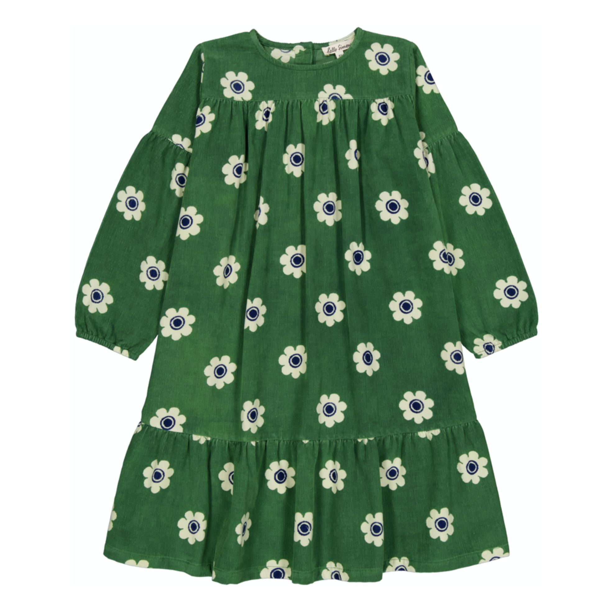 Hello Simone - Robe Velours Ava - Fille - Vert