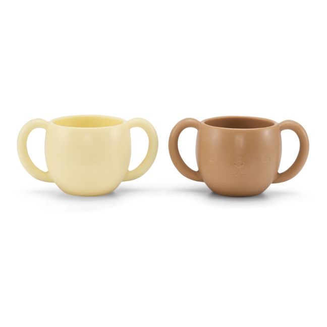 Tazas de silicona - Juego de 2 | Beige