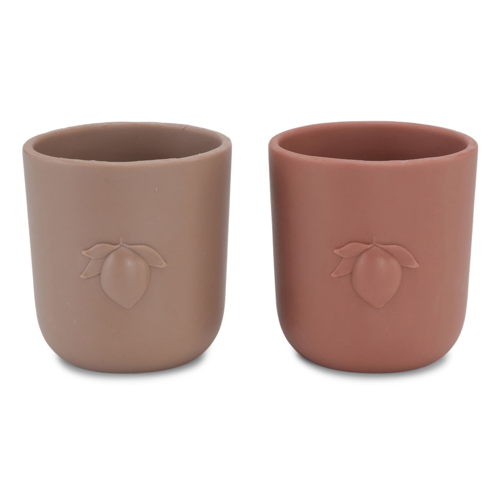 Konges Slojd - Gobelets en silicone - Set de 2 - Terracotta