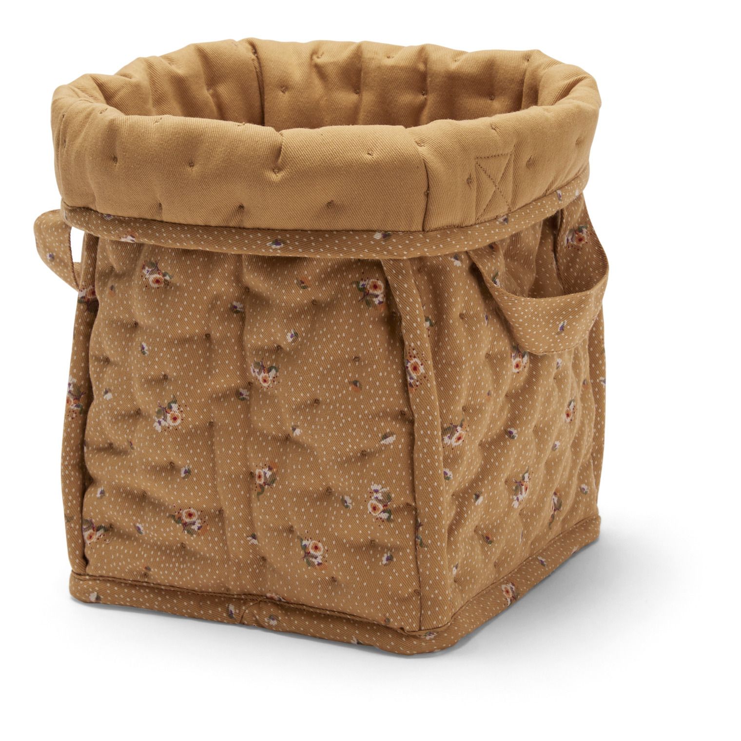 Organic Cotton Quilted Storage Box Mustard Konges Slojd Design Baby