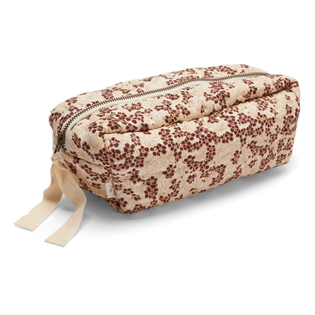 Organic Cotton Quilted Toilet Bag Prugna