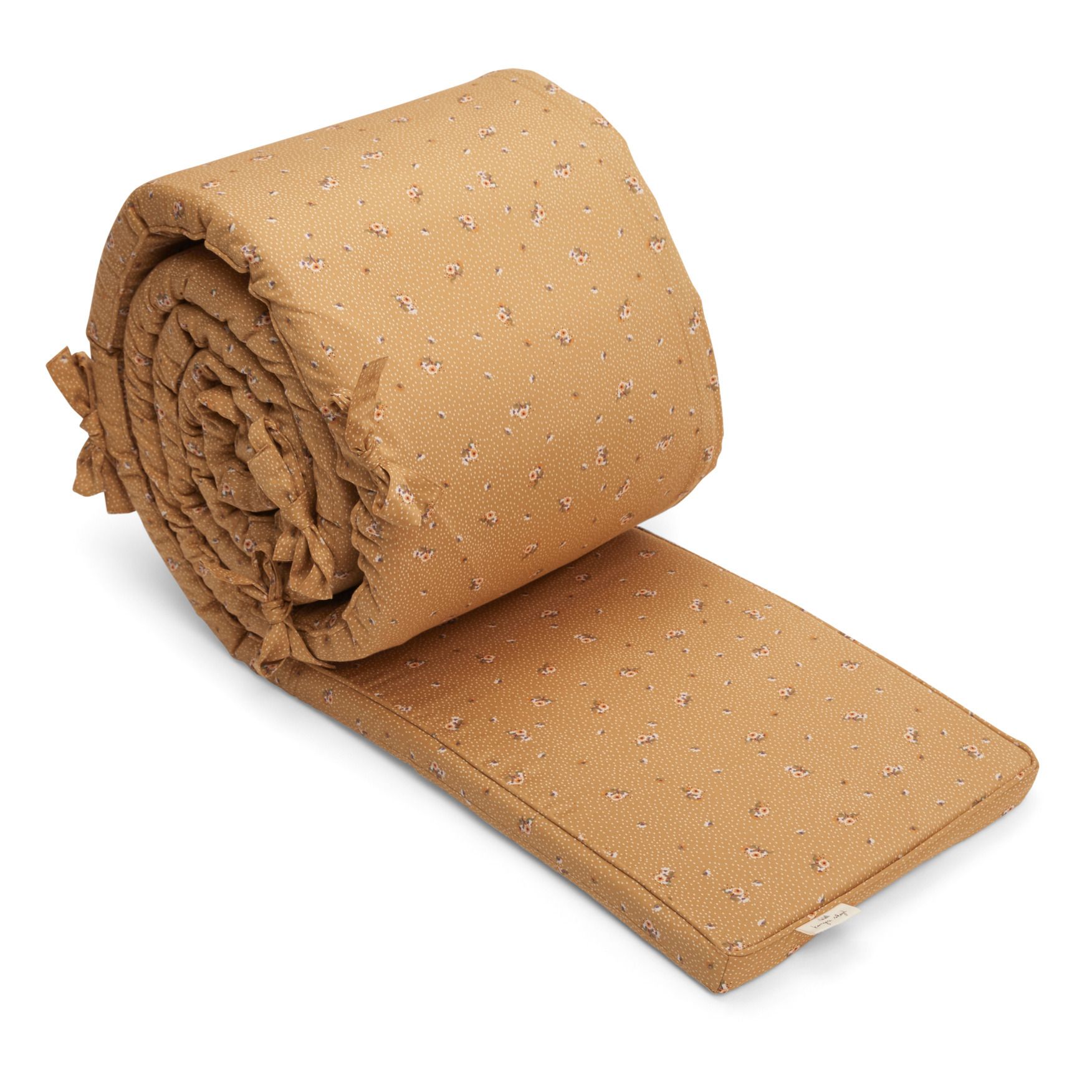 Konges Slojd - Tour de lit en coton bio - Jaune moutarde