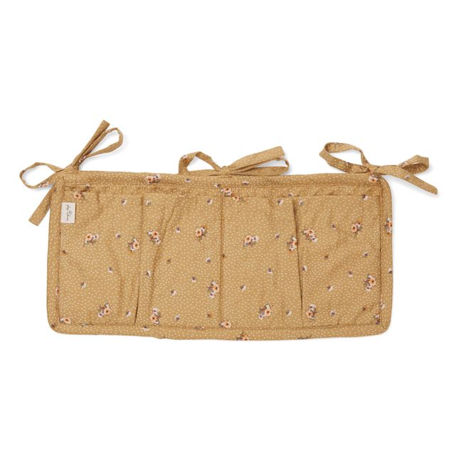 Organic Cotton Quilted Cot pouch Mustard
