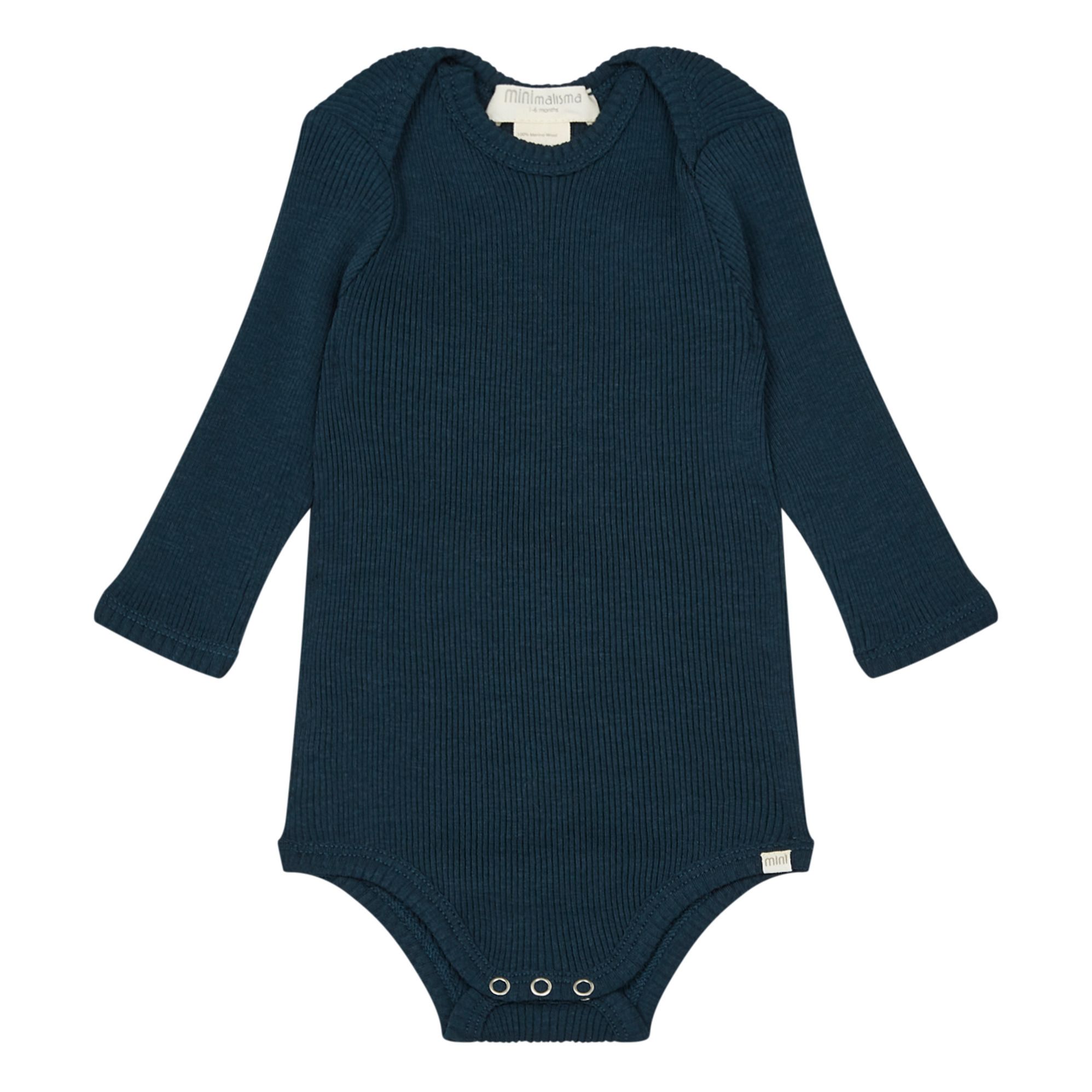 Minimalisma - Body Alaska Seamless Laine Merinos - Fille - Bleu