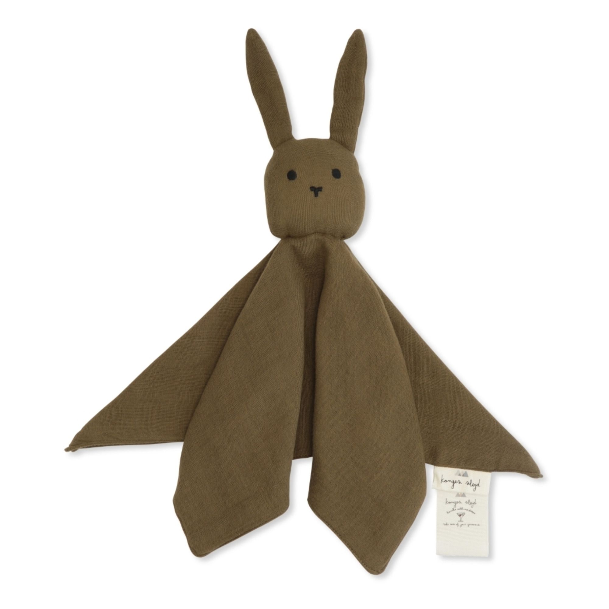 Konges Slojd - Doudou Lapin Sleepy Rabbit en coton bio - Vert kaki