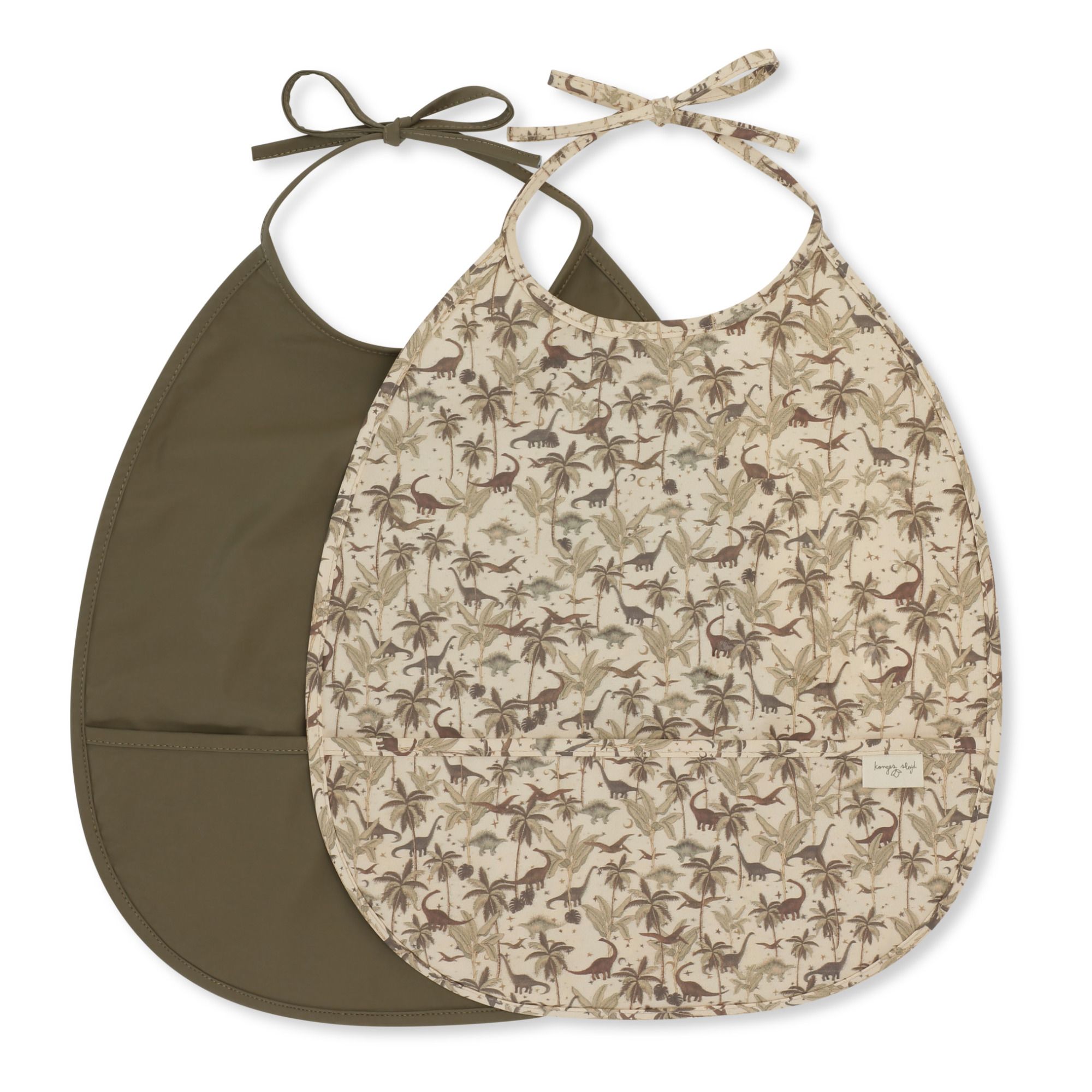 Konges Slojd - Bavoir - set de 2 - Vert kaki