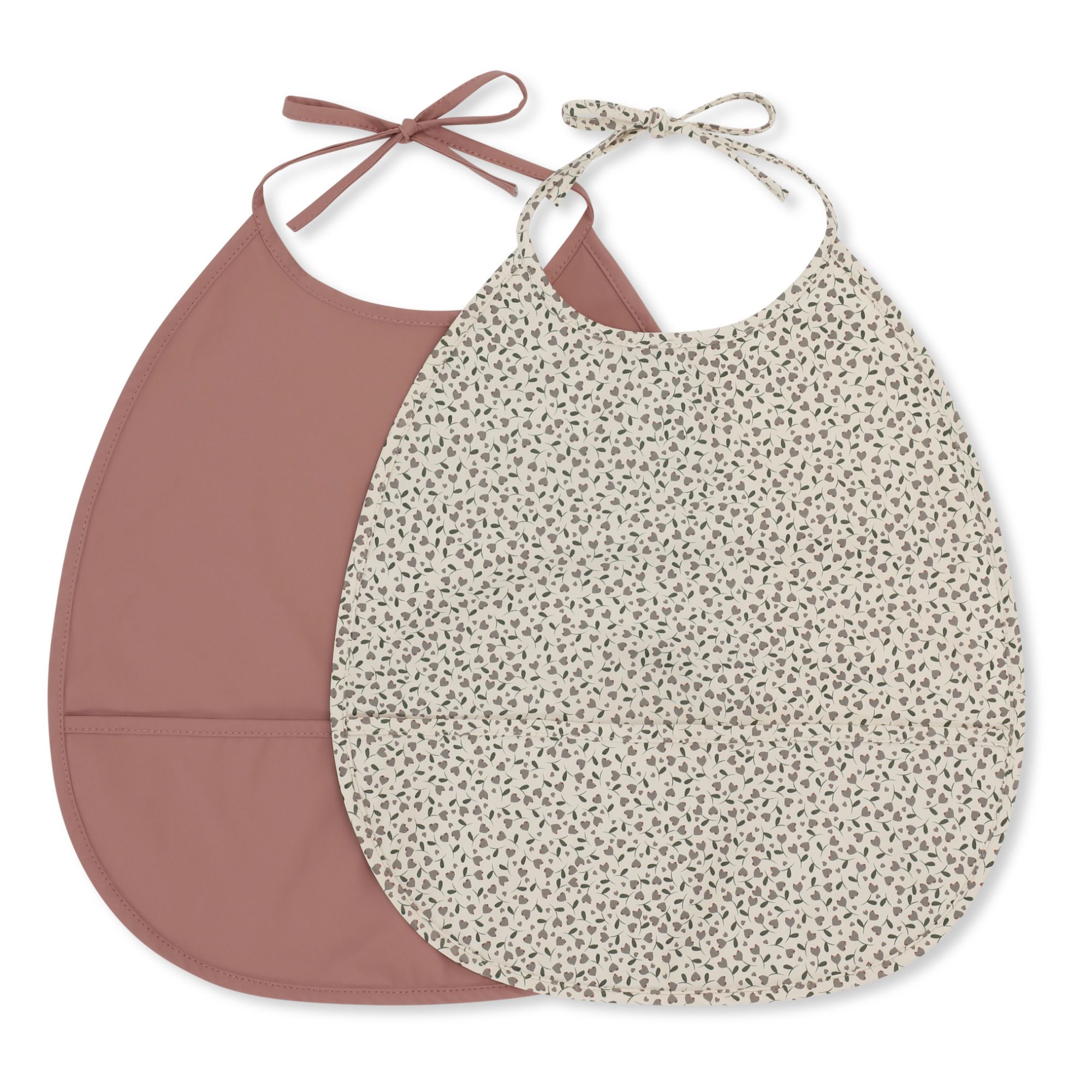 Konges Slojd - Bavoir - set de 2 - Vieux Rose